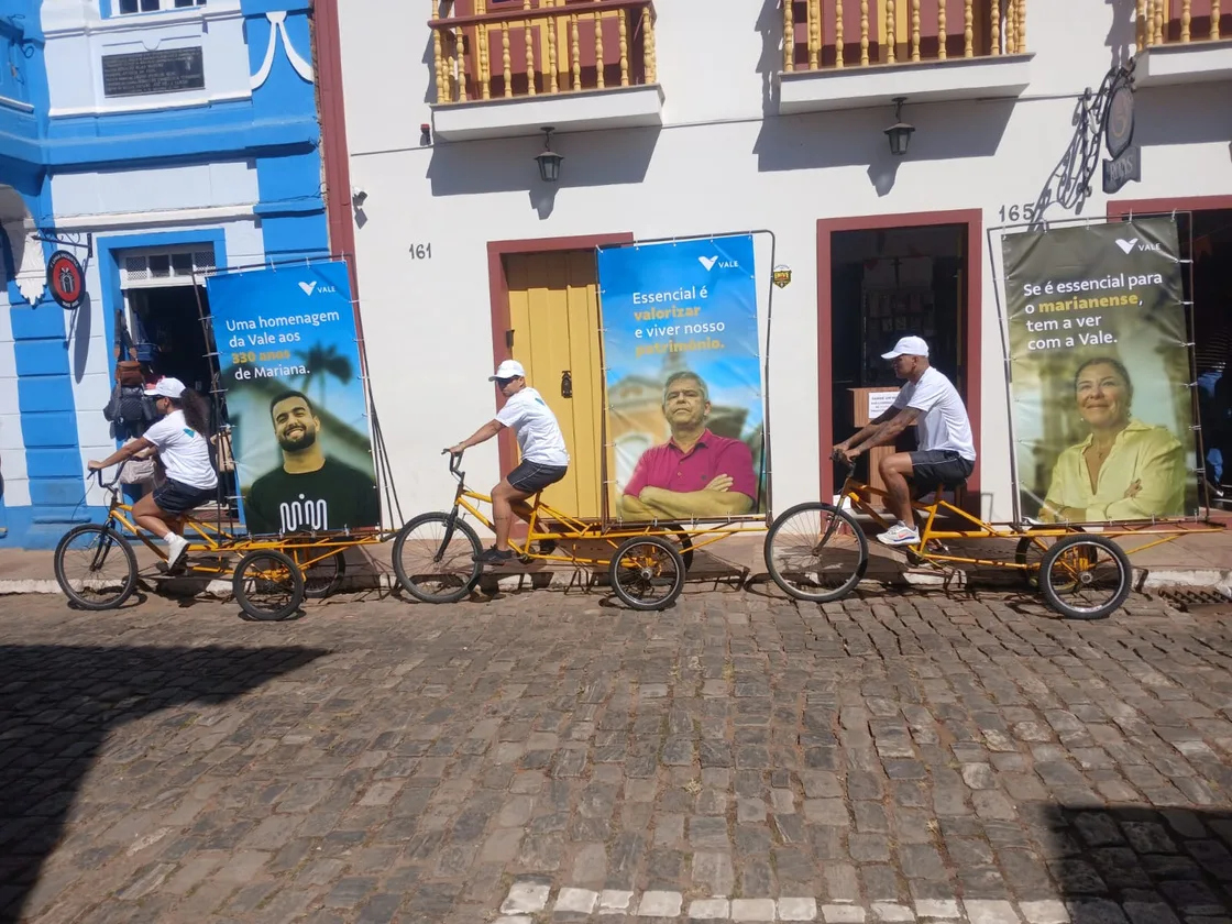 Campanha Bikedoor da Vale em Mariana, Minas Gerais
